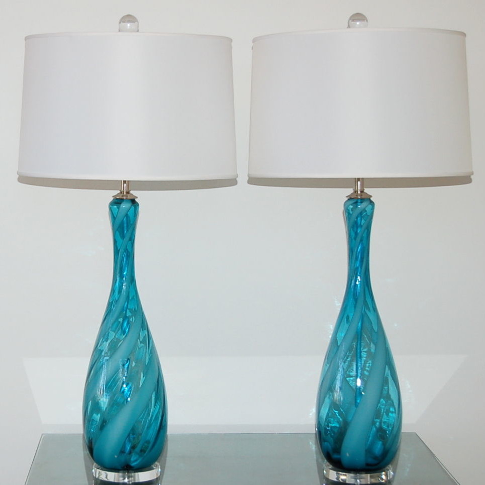 peacock blue lamp